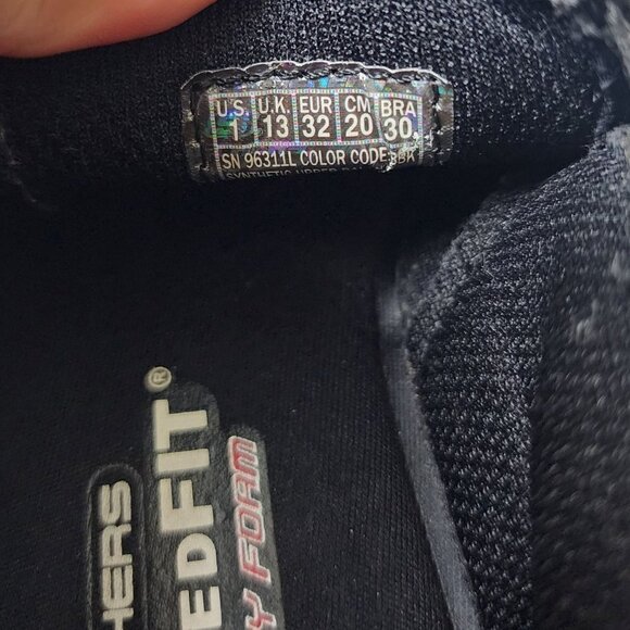 Skechers Grambler - Wallace Relaxed Fit Black 96311L Little Boys Size 1 US - Picture 11 of 11